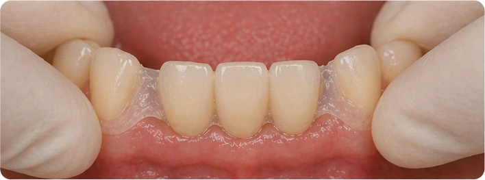 Ajustement au niveau des dents adjacentes