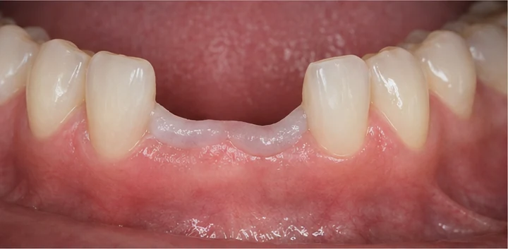 Procédure visuelle de pose et d'ajustement de la prothèse – dent canine inférieure et prémolaire